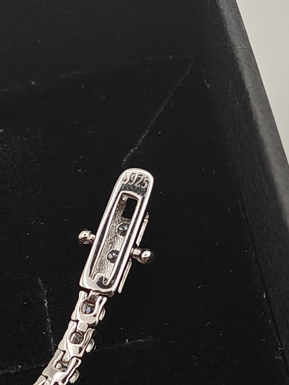 Sterling Silver Cubic Zirconia Tennis Bracelet - White - Picture 3 of 5